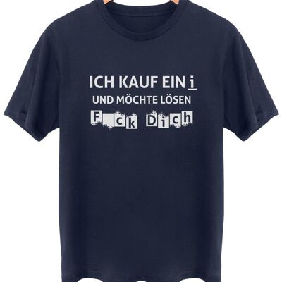 Ich kauf ein i - Frontprint - French Navy