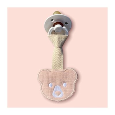 BEAR LOVE PACIFIER SOFT TOY