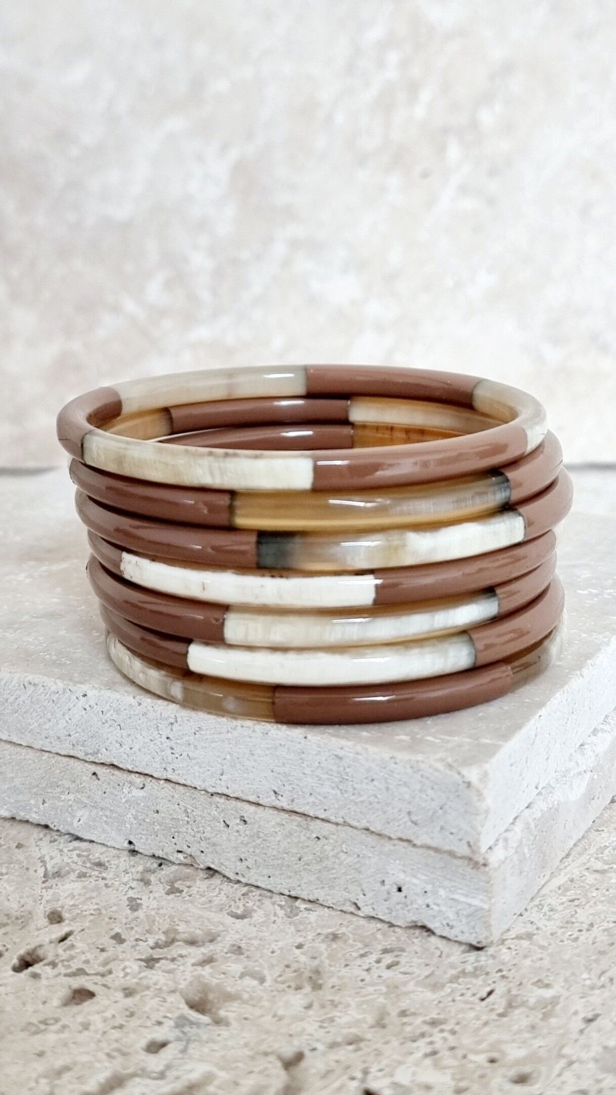 Horn-Armreif - 5 mm - Trio Brownie