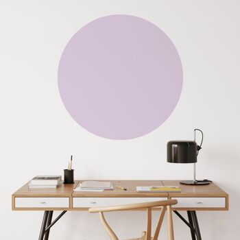 Papier peint autocollant Cercle lilas 80 cm 1