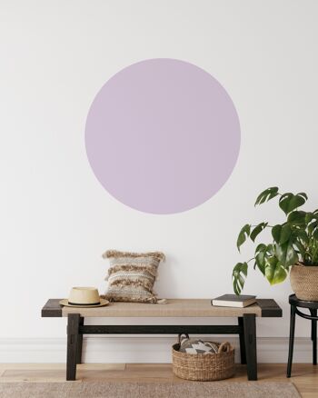 Papier peint autocollant Cercle Lilas 100 cm 3