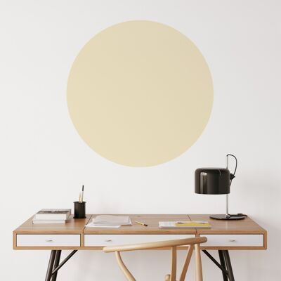 Self-adhesive Wallpaper Circle Soft Yellow 80 cm