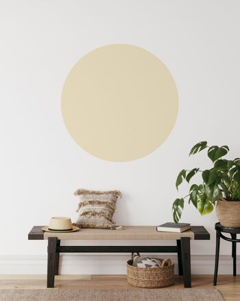 Papier peint autocollant Circle Soft Yellow 80 cm 2