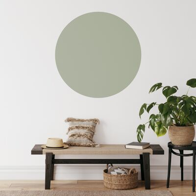 Zelfklevende Behangcirkel Mos groen 80 cm