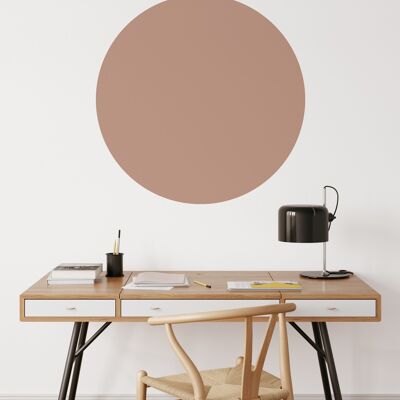 Self-adhesive Wallpaper Circle Chocolate Brown 100 cm