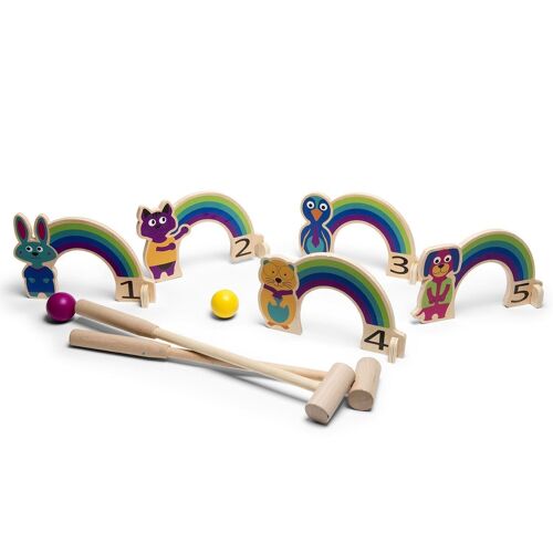 Crocket Rainbow - Wooden Toy - Active Play - Outdoor for kids - BS Toys