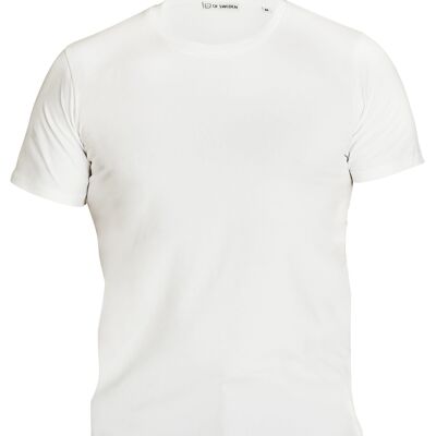 T-shirt, blanc, uni