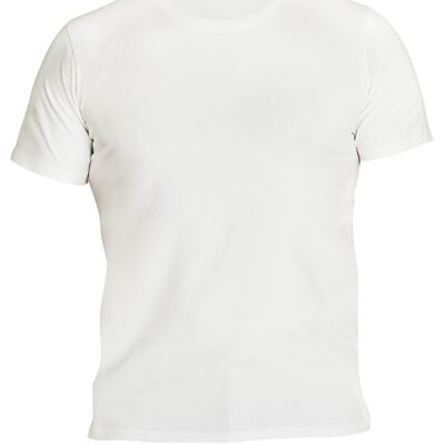 T-shirt, blanc, uni