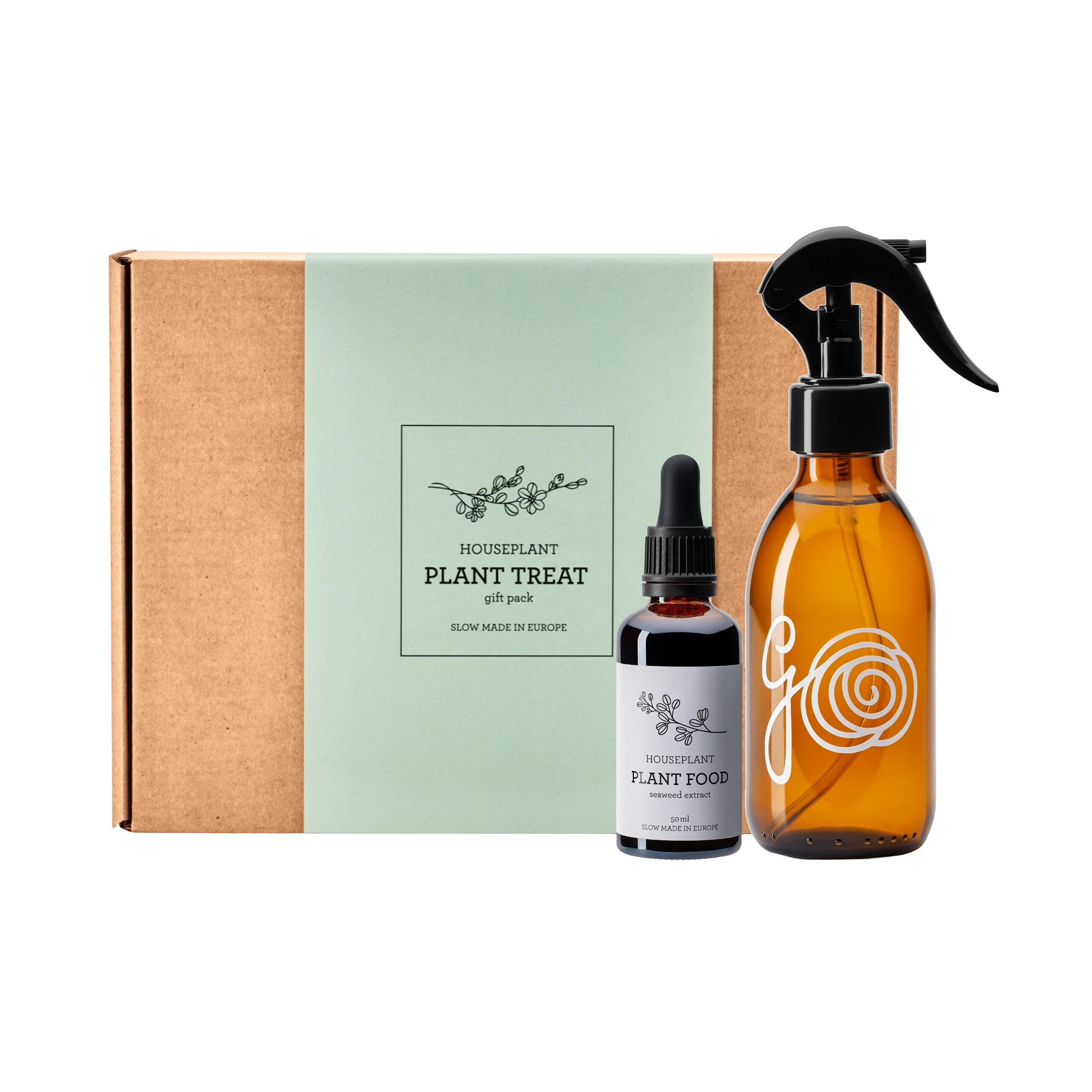 PFLANZENPFLEGE-SET | Pflanzenpflege-Geschenkpaket - Dünger & Zerstäuber 250 ml