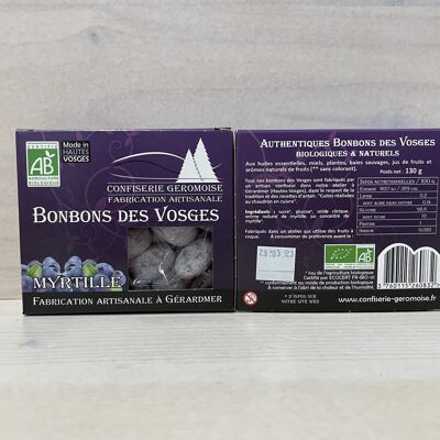 Myrtille bonbon - Boite carton 130 g