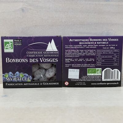Myrtille bonbon - Boite carton 130 g