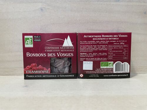 Framboise bonbon - Boite carton 130 g