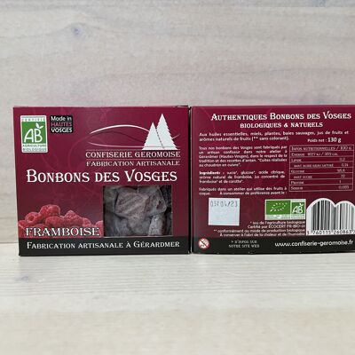Framboise bonbon - Boite carton 130 g