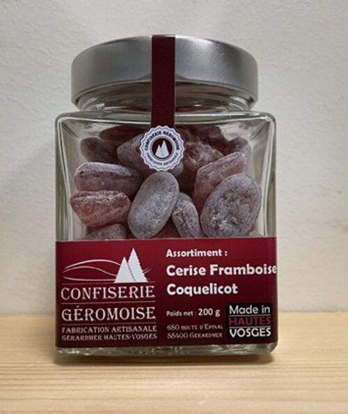 Assortiment Cerise/Framboise/Coquelicot - 150 g