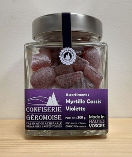Assortiment Myrtille/Cassis/Violette - 150 g