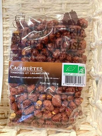 Cacahuètes torréfiées et caramélisées