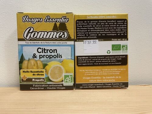 Gommes Propolis et Citron (HE) - 45 g