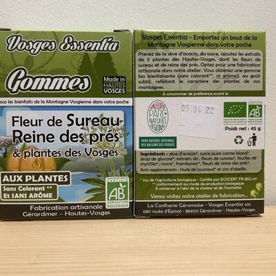 Gommes Sureau et Reines des près - 45 g