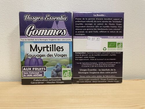 Gommes Myrtille sauvage - 45 g