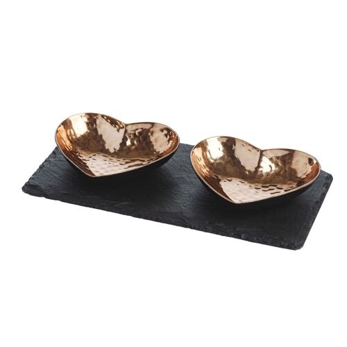 Heart Copper Serving Set