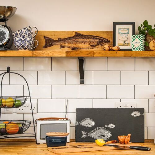 Oak Salmon Large Serving Platter by Scottish Made