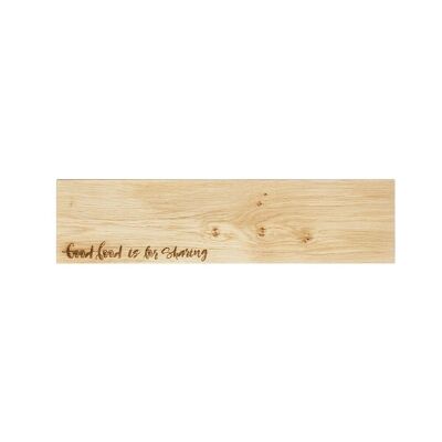 Oak "Good Food is for Sharing" Large Serving Platter by Scottish Made