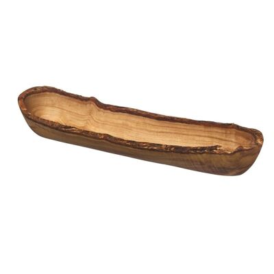 Rustic Olive Wood Baguette Bowl