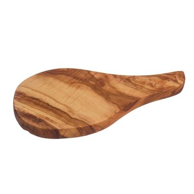 Planche à découper à l'ail en bois d'olivier avec manche