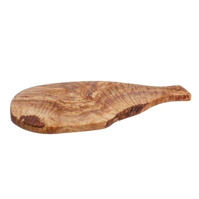 Tabla para picar / queso con mango de madera de olivo - 38 cm