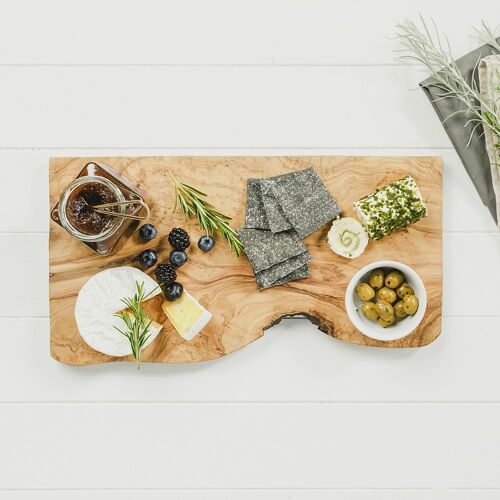 Small Rustic Olive Wood Rectangular Chopping Board
