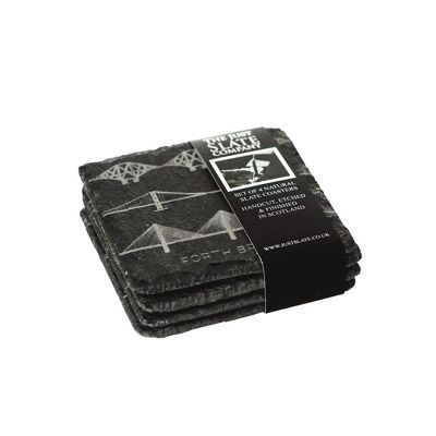 4  Forth Bridges Slate Coasters