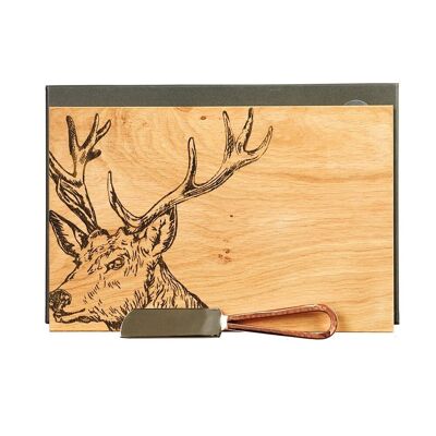 Stag Cheese Board & Knife Set