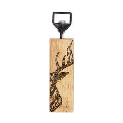 Stag Oak Bottle Opener