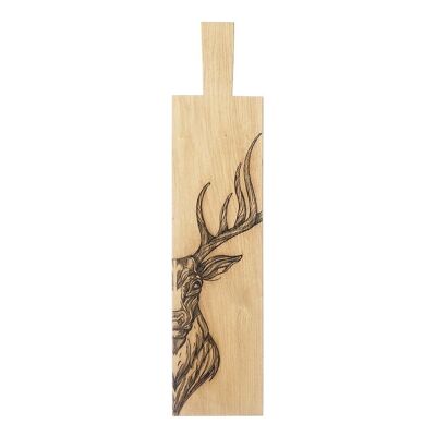Long Scandi Stag Oak Serving Paddle