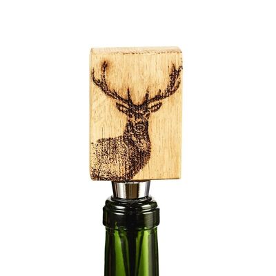 Monarch Stag Oak Bottle Stopper