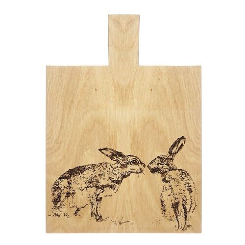 Kissing Hares Medium Oak Serving Paddle