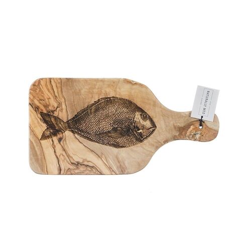 Snapper Engraved Olive Wood Cheese Board