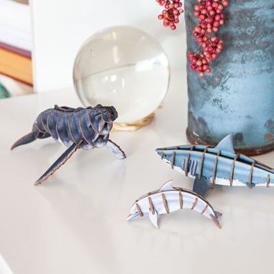 Set artigianale 3D "animali marini"