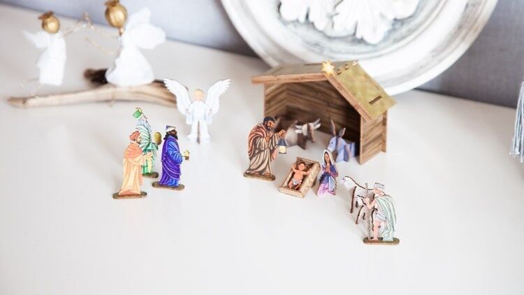 3D Bastelset "Weihnachtskrippe"