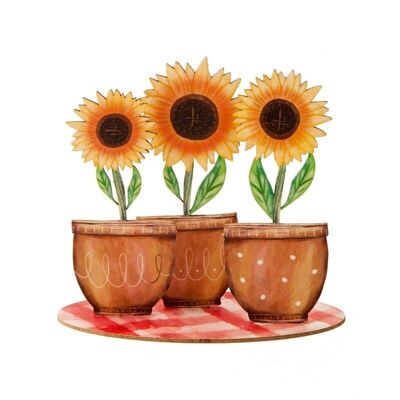 Sunflower pop-up card