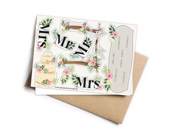 Carte Pop-Up "Mr&Mme" "Mme&Mme" "Mr&Mr" 3