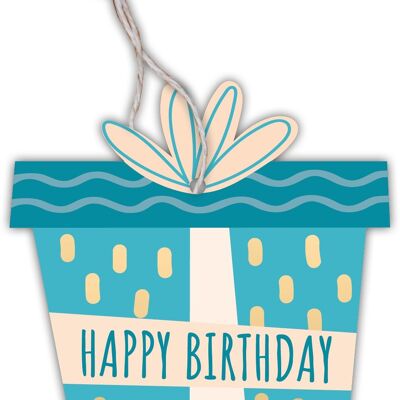 Etiqueta de regalo regalo "Feliz cumpleaños"