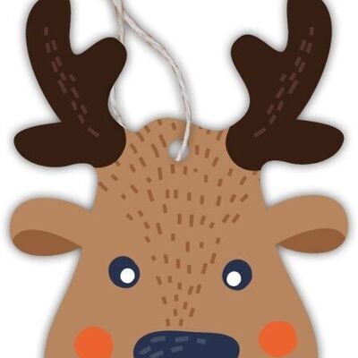 Gift tag moose