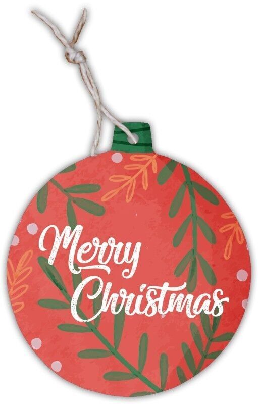 Etichetta regalo Pallina di Natale "Buon Natale"