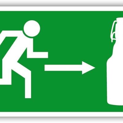Form magnet "Emergency exit beer"