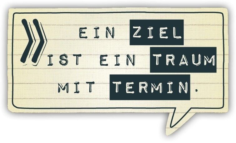 Magnete a forma "Un obiettivo..."