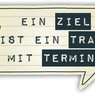 Formmagnet "Ein Ziel …"