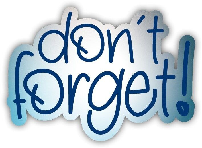 Magnete a forma "Non dimenticare"