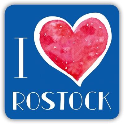 Imán de forma Rostock I love Rostock