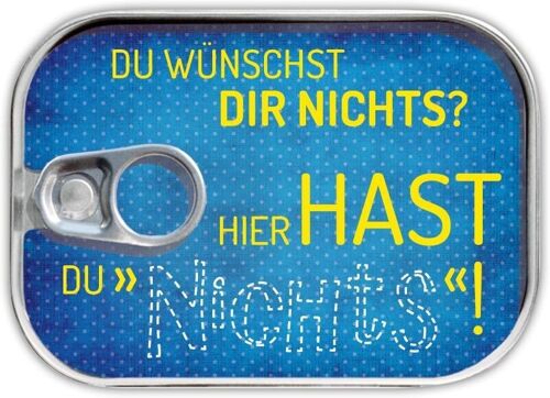 Dosenpost "Nichts"